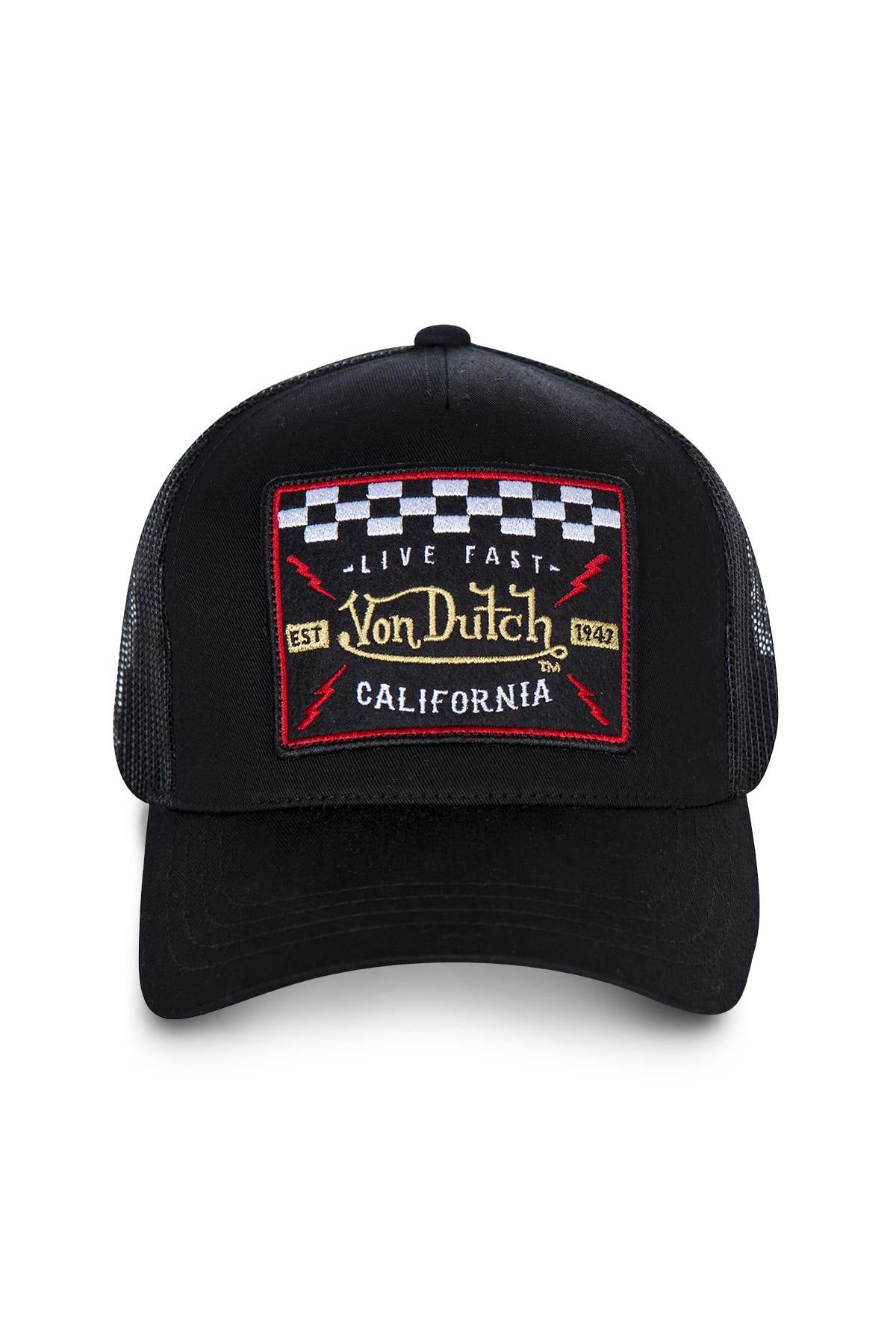 Black “Live Fast” Racing Cap - Image n°1