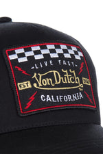 Black “Live Fast” Racing Cap - Image n°3