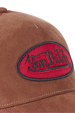 Vintage velvet brown cap - Image n°2