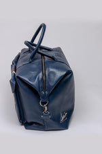McQueen Blue Vintage Leather Travel Bag - Image n°2