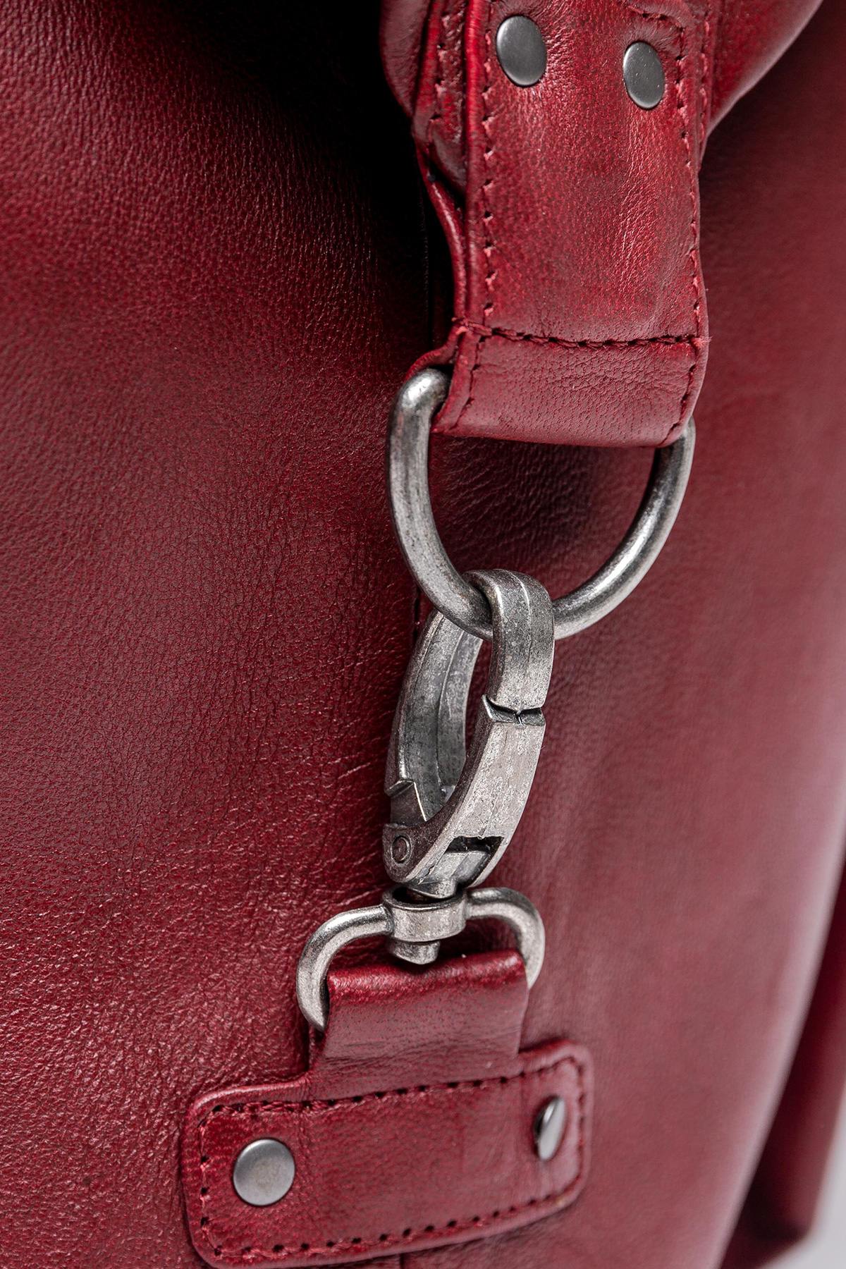 Steve McQueen 72h red leather bag - Image n°3