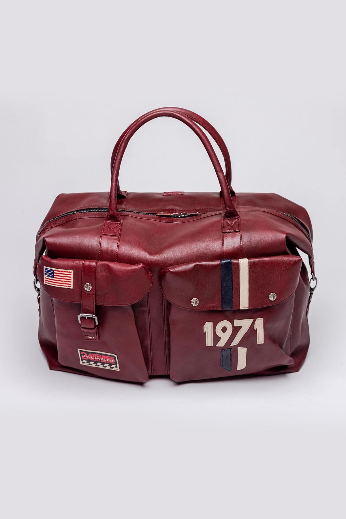 Steve McQueen 72h red leather bag - Image n°1