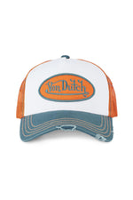 Trucker cap white orange blue - Image n°3