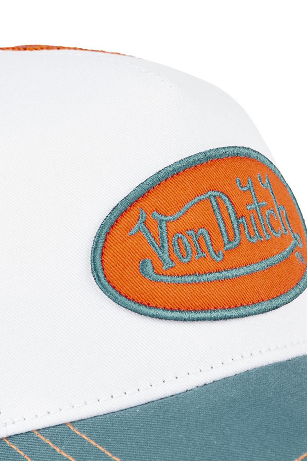 Trucker cap white orange blue - Image n°4