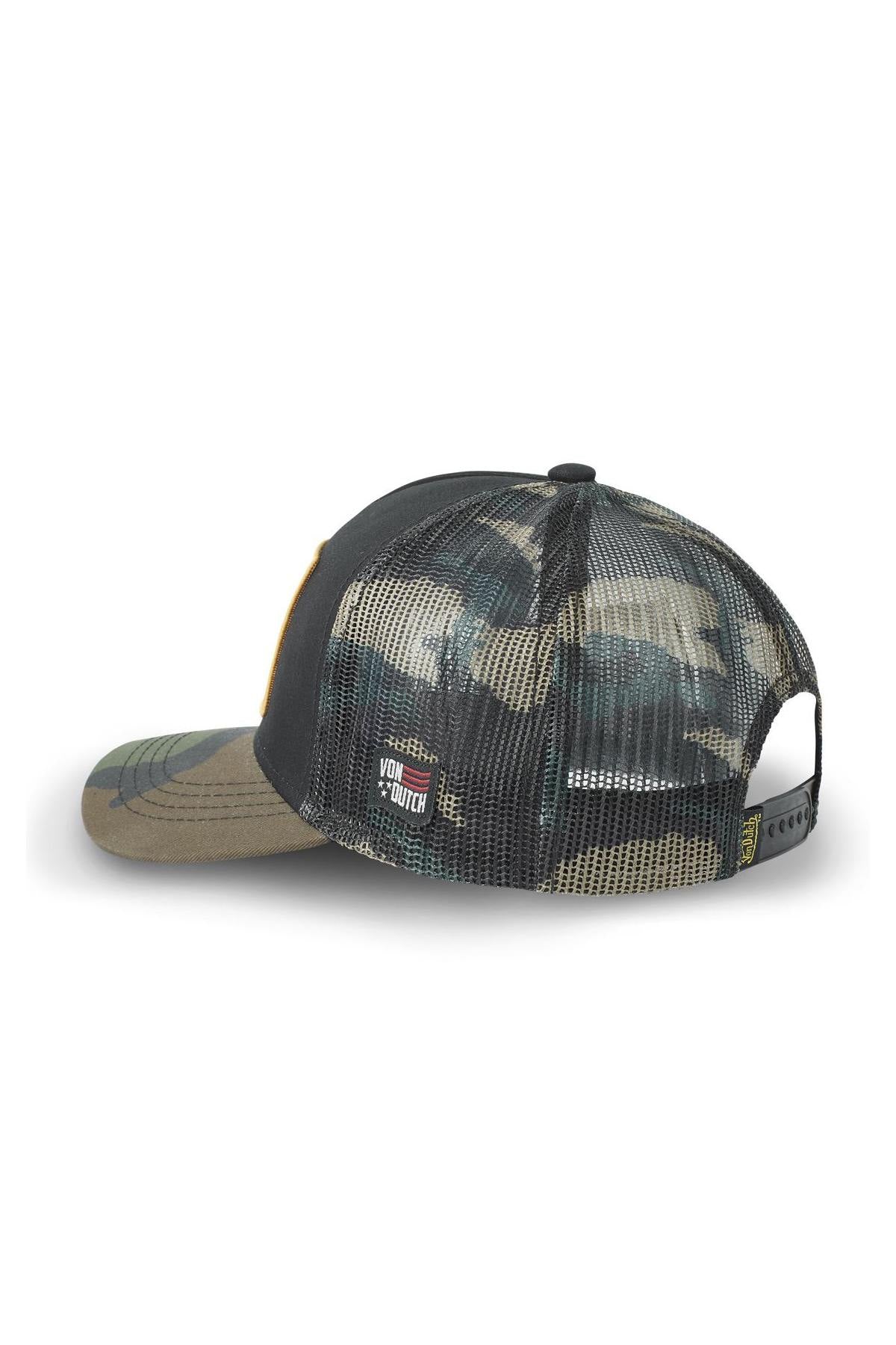 Black and camouflage trucker cap - Image n°4