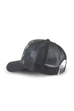 Black cap with printed patterns - Image n°2