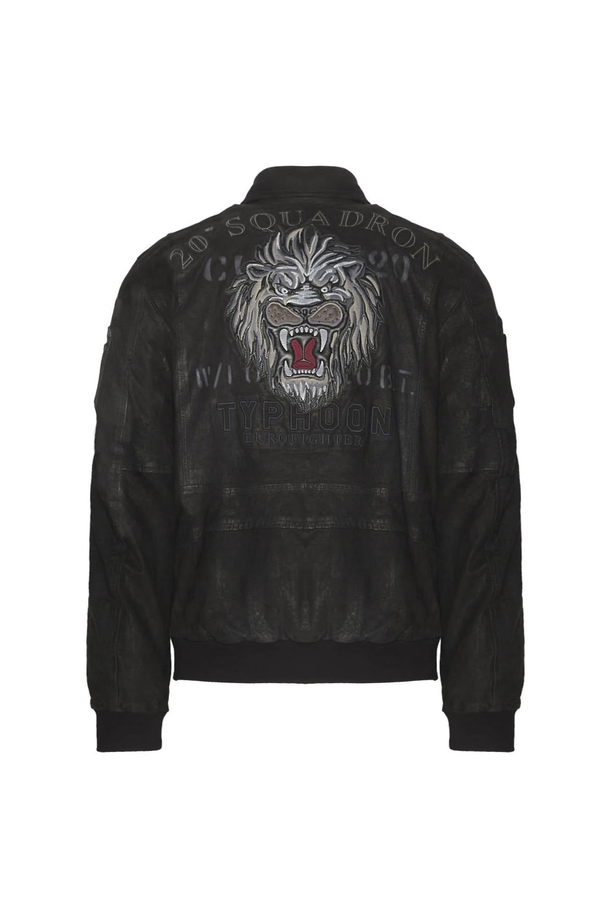  4° Stormo velvet effect leather jacket made in Italy - Image n°4