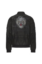  4° Stormo velvet effect leather jacket made in Italy - Image n°4