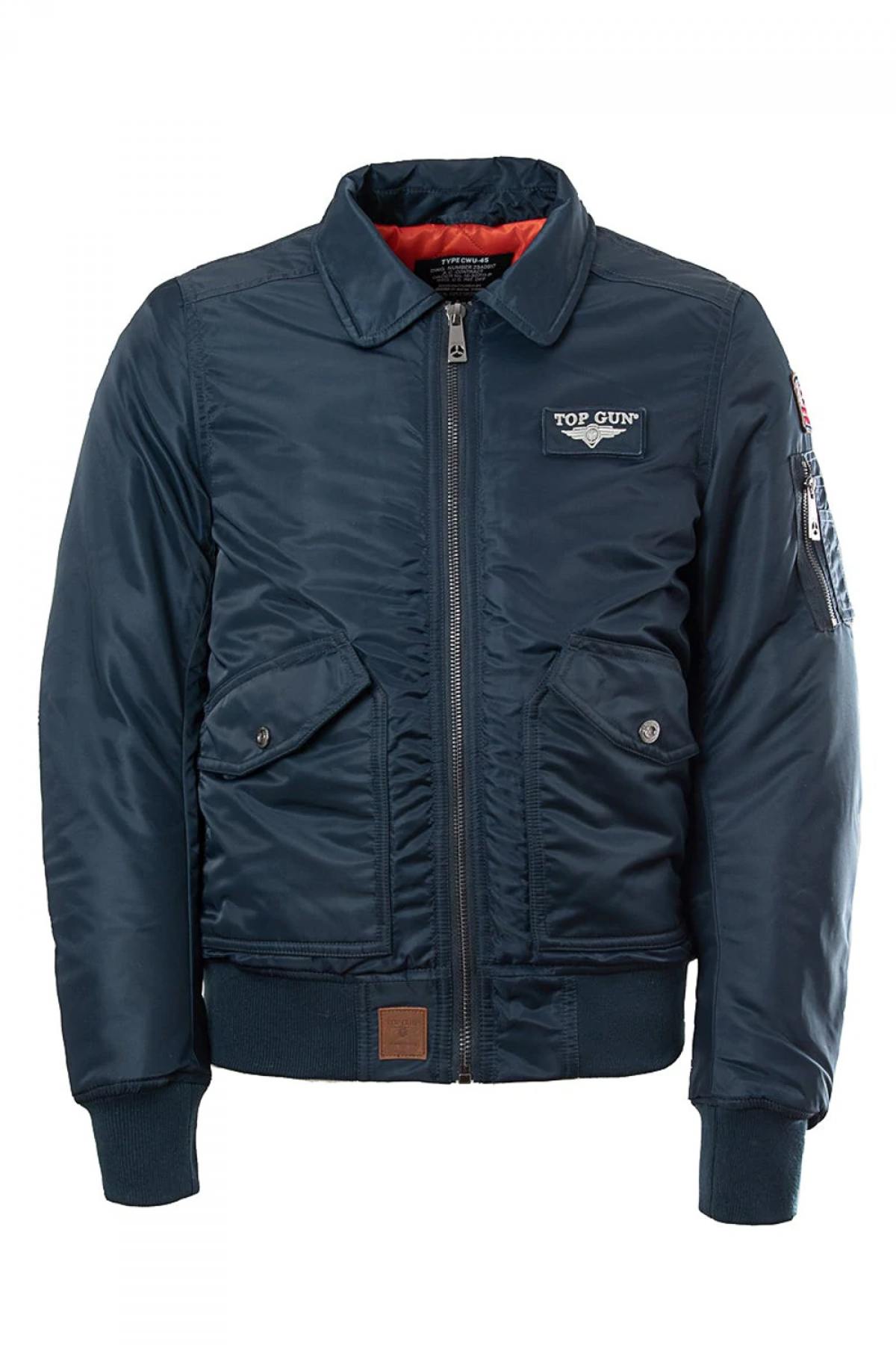 CWU45 navy blue bomber jacket - Image n°1