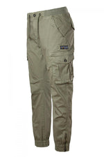 Khaki military style battle pants - Image n°3