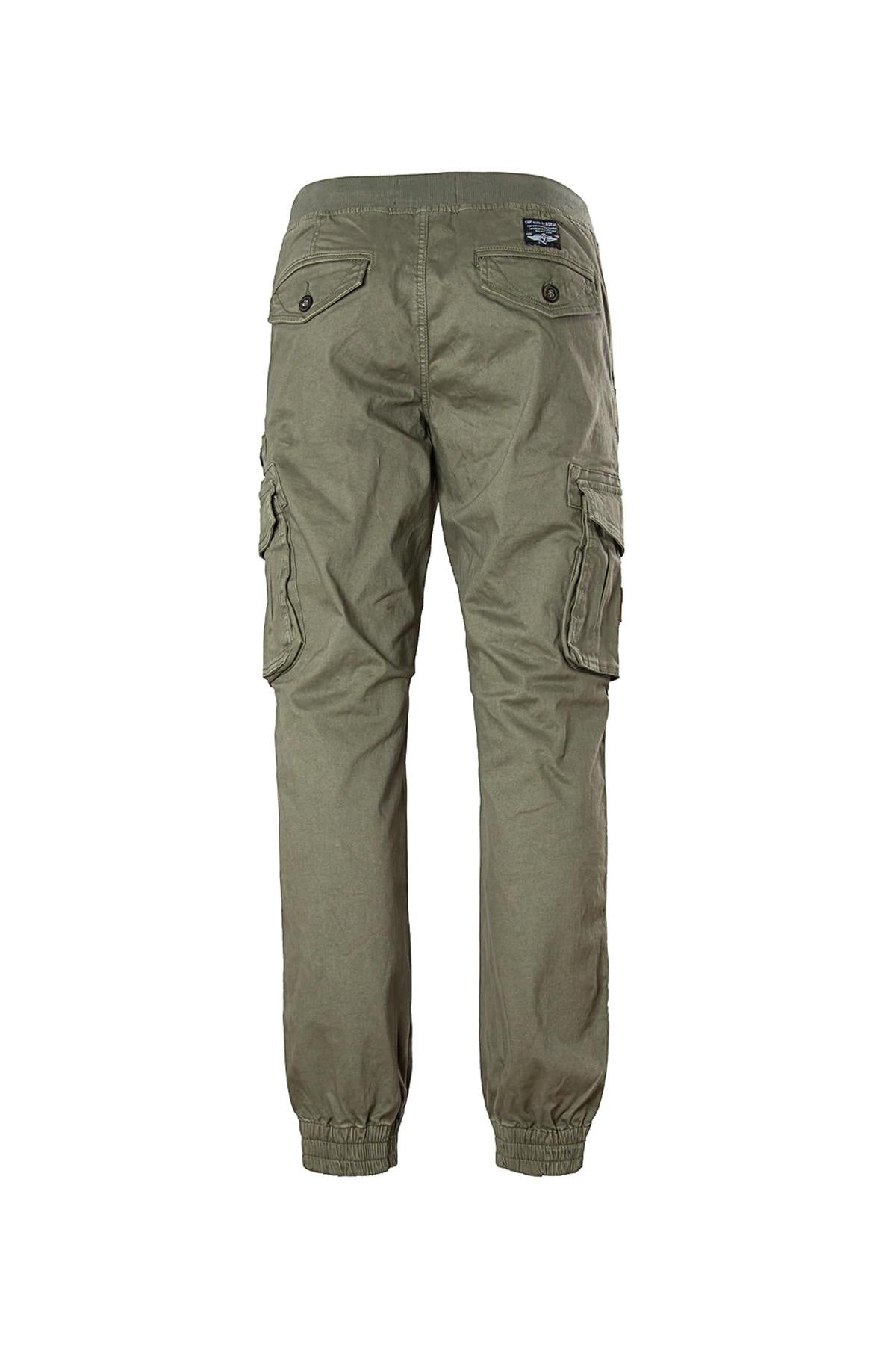 Khaki military style battle pants - Image n°4