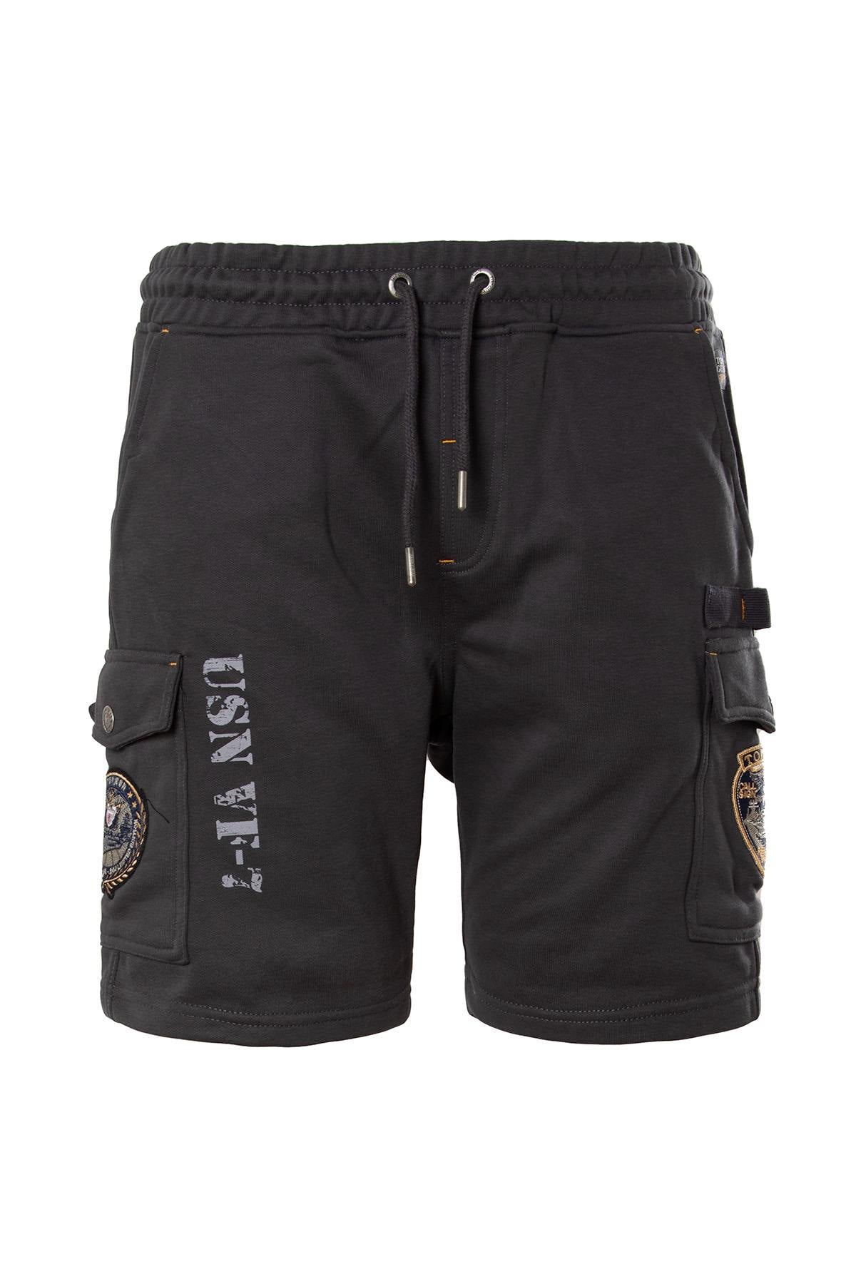 Men's black Bermuda shorts US Navy Top Gun - Image n°3