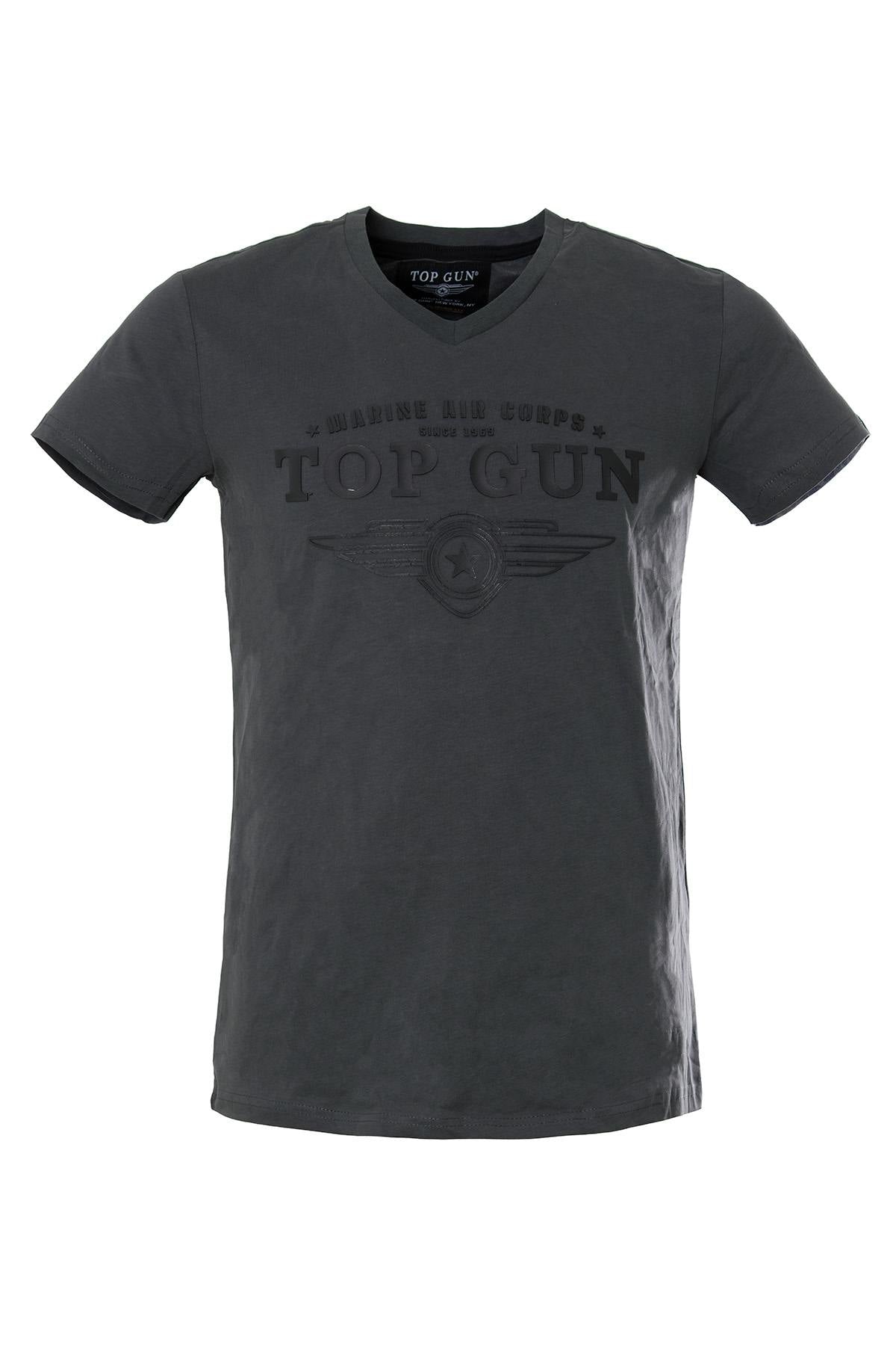 Top gun men's anthracite t-shirt - Image n°1
