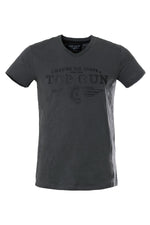 Top gun men's anthracite t-shirt - Image n°1