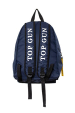 Navy blue military style backpack - Image n°2