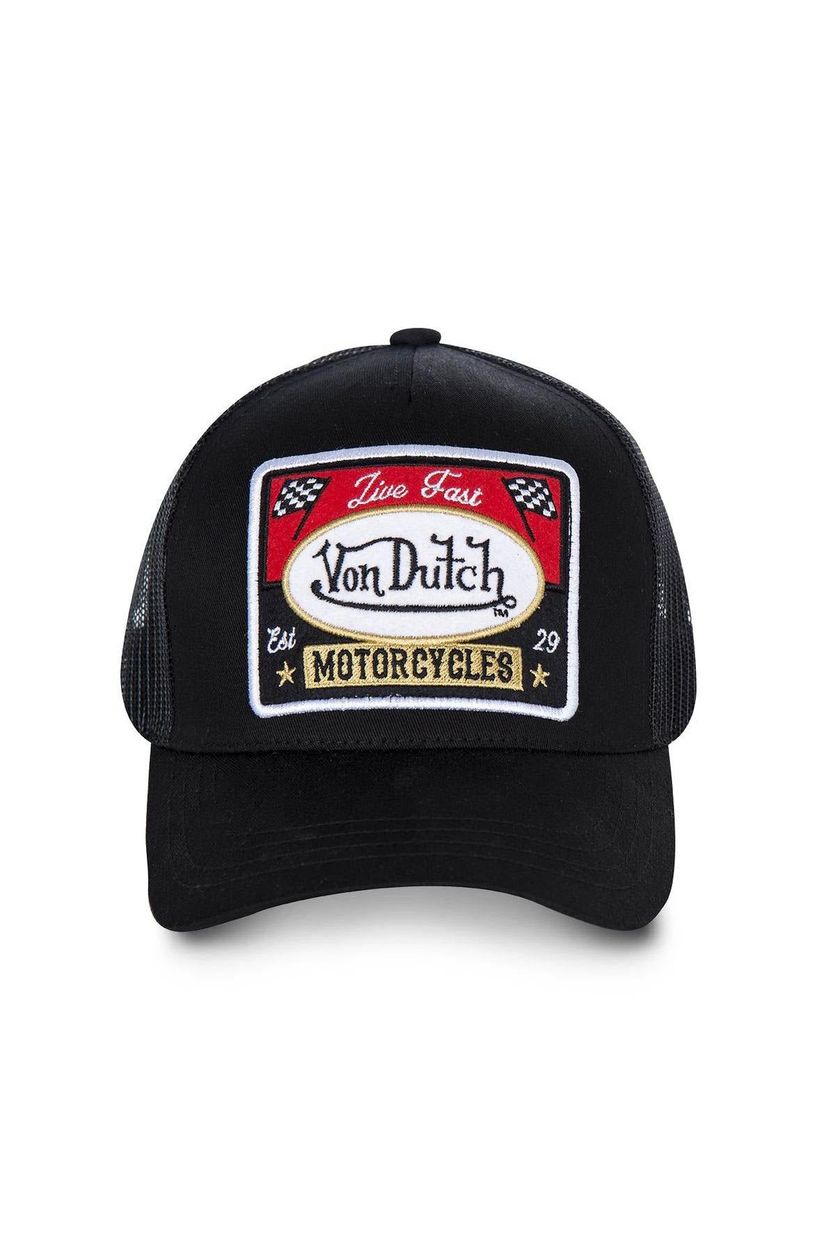 Motorcycles black trucker cap - Image n°3