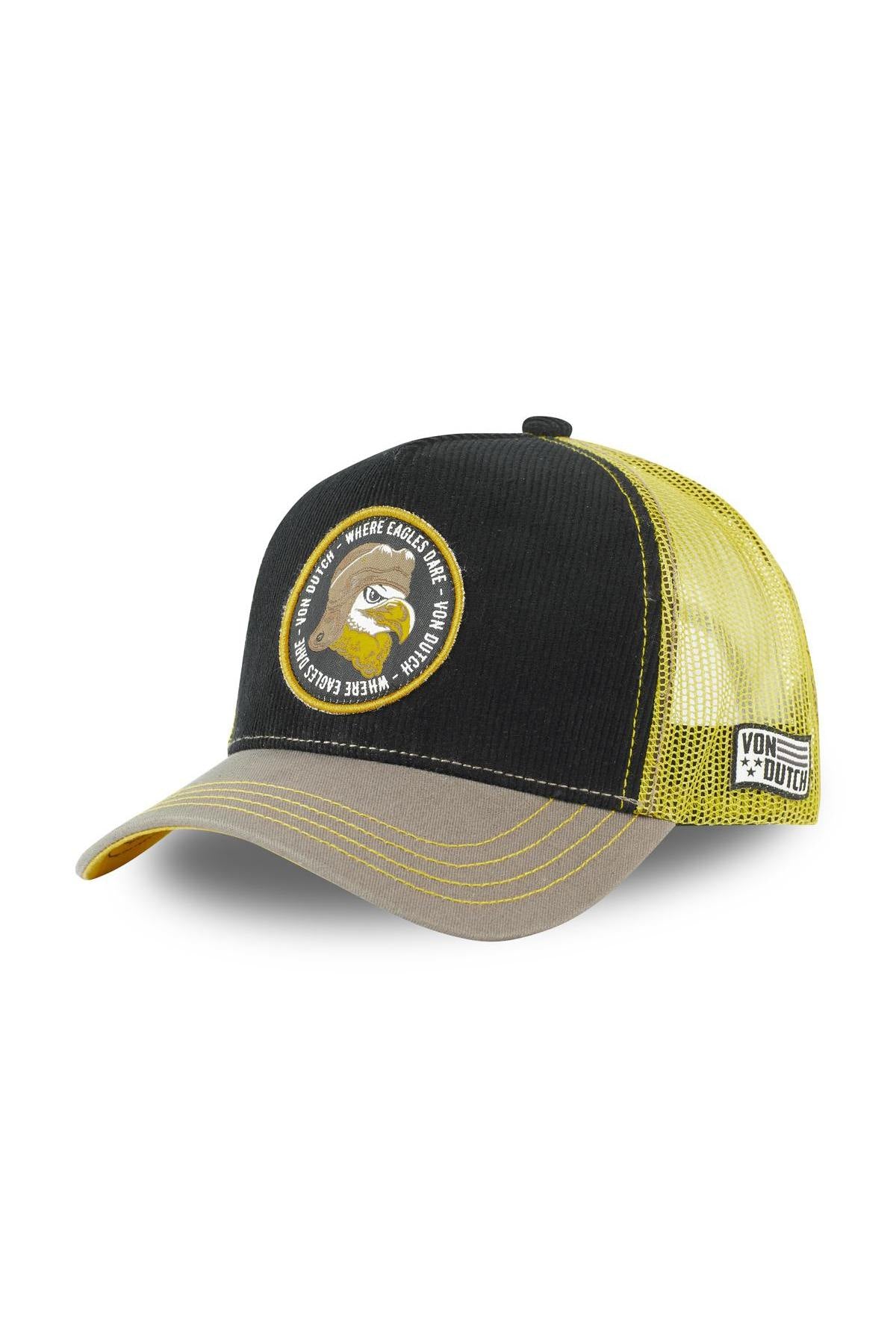Black and Yellow Where Eagles Dare Cap - Image n°1