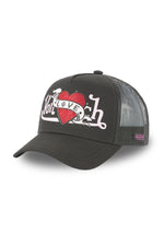Black cap with Love heart logo - Image n°1