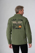 Khaki top gun military jacket - Image n°2