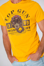 Top Gun 1969 yellow men's t-shirt - Image n°5