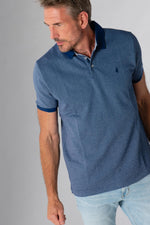 Men's blue polo shirt - Image n°4
