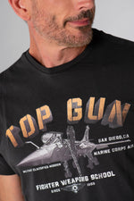 Anthracite top gun t-shirt - Image n°2
