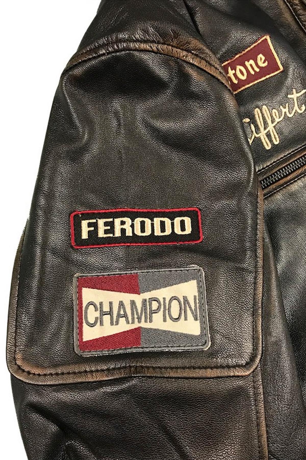 Jo Siffert leather jacket in goatskin - Image n°2