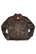 Vintage cowhide leather jacket - Image n°8