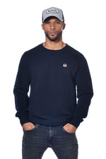 Navy blue skull print sweater - Image n°2