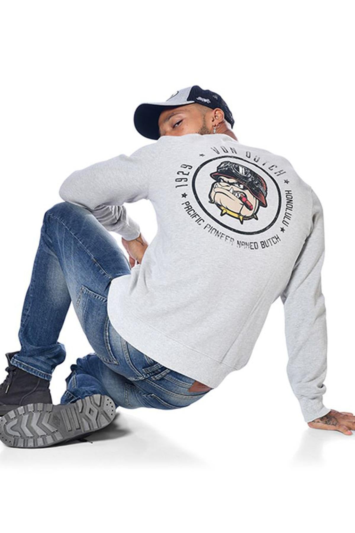 Heather gray sweater - Image n°3