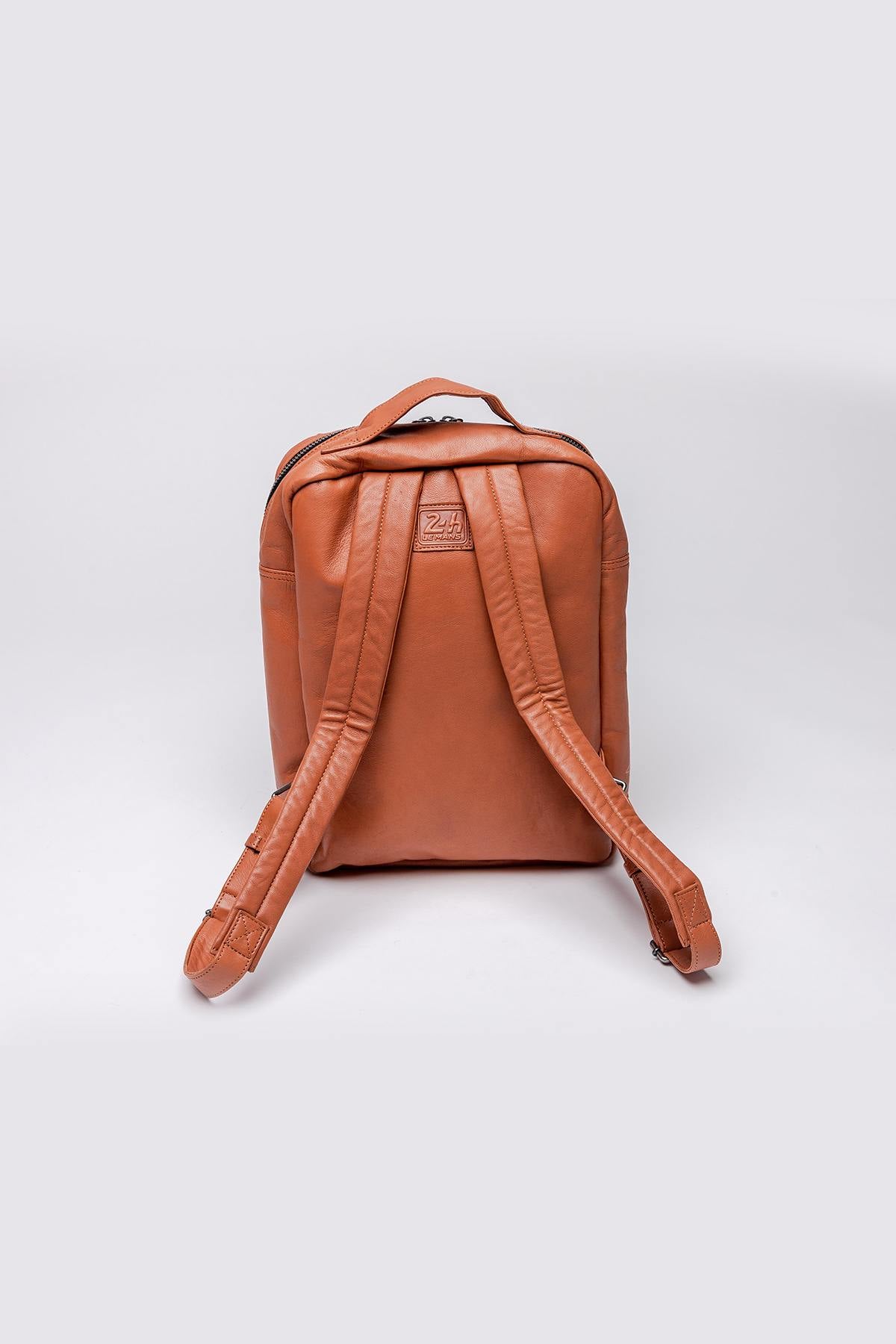 Cognac leather backpack Steve McQueen 1971 - Image n°4
