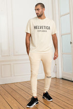 Cream-colored oversized T-shirt - Image n°2