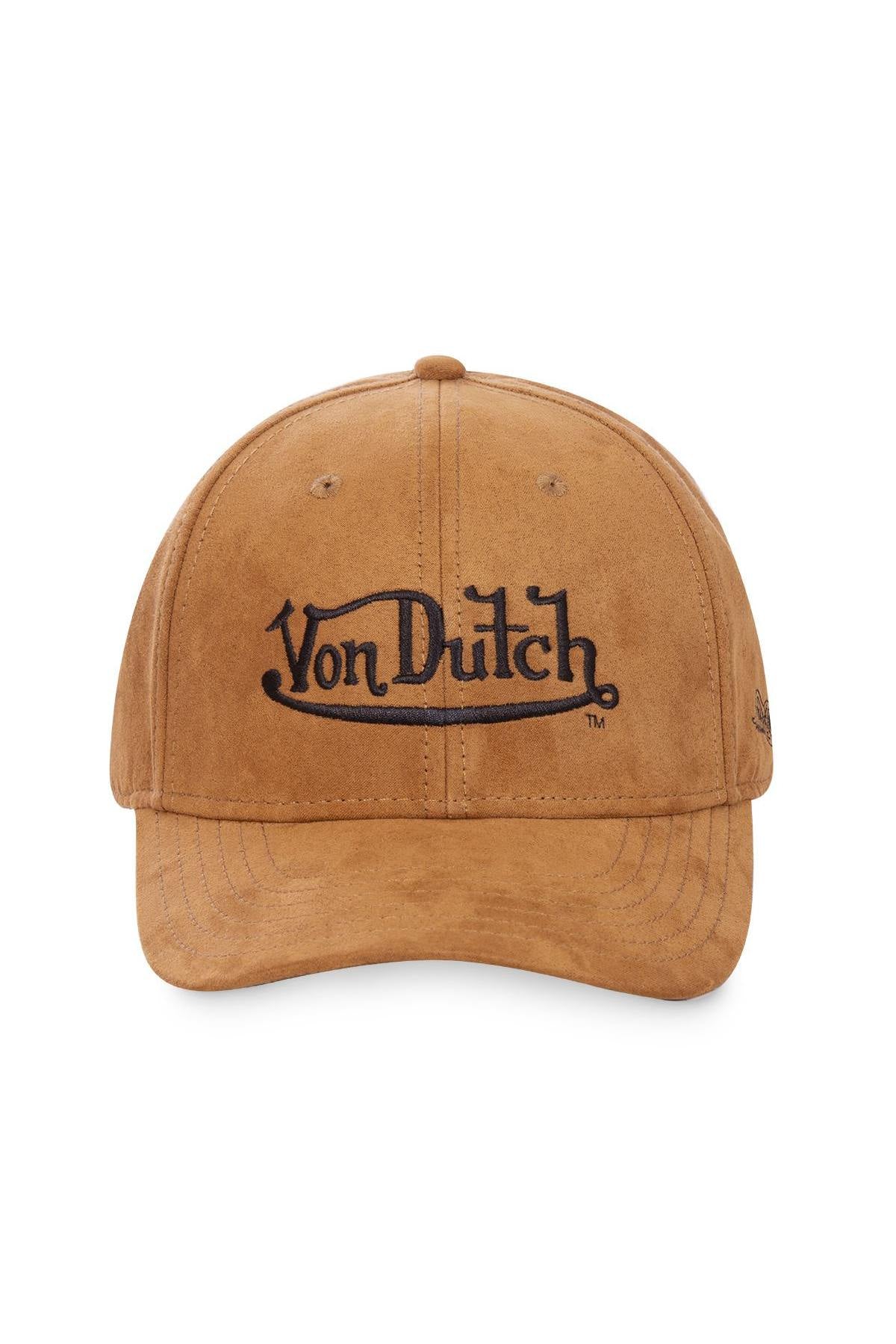 Beige suede velvet effect cap - Image n°1
