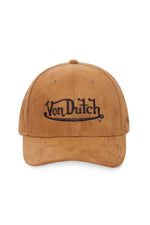 Beige suede velvet effect cap - Image n°1