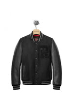 Black bi-material university teddy - Image n°7