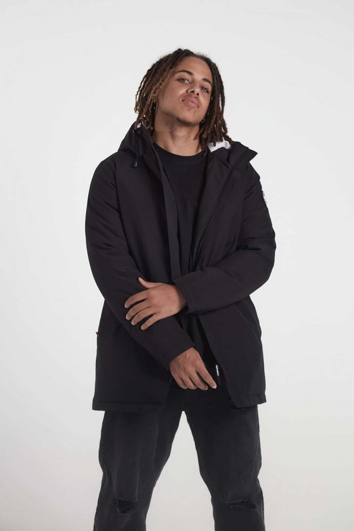 Black technical winter parka - Image n°3