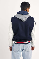 Redskins' Dunk Hatch: dark navy vachetta leather with white accents. - Image n°3
