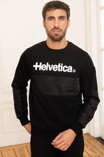 Men's black sportswear sweater - Image n°1