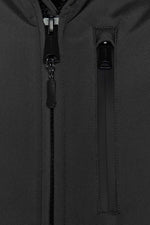 Men's black water-repellent jacket - Image n°6