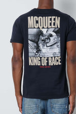 Steve McQueen King of Race blue t-shirt - Image n°1