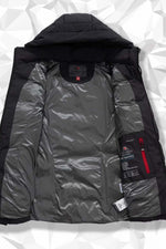 Women's black padded parka - Image n°6