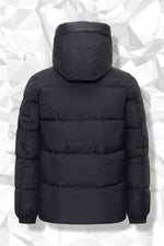 Warm black down jacket - Image n°8