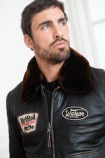 Type G1 aviator jacket in goatskin leather - Image n°9