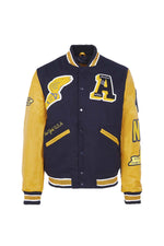 Navy blue and yellow US varsity teddy - Image n°10