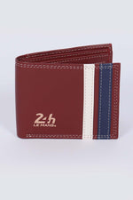 Dark red sheepskin wallet - Image n°1
