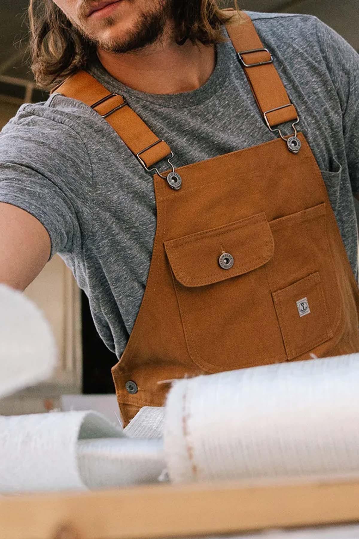 Vintage work overalls in durable 18 oz cotton - Image n°7
