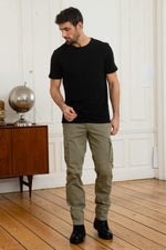 Green Aeronautica Embroidered Cargo Pants - Image n°2