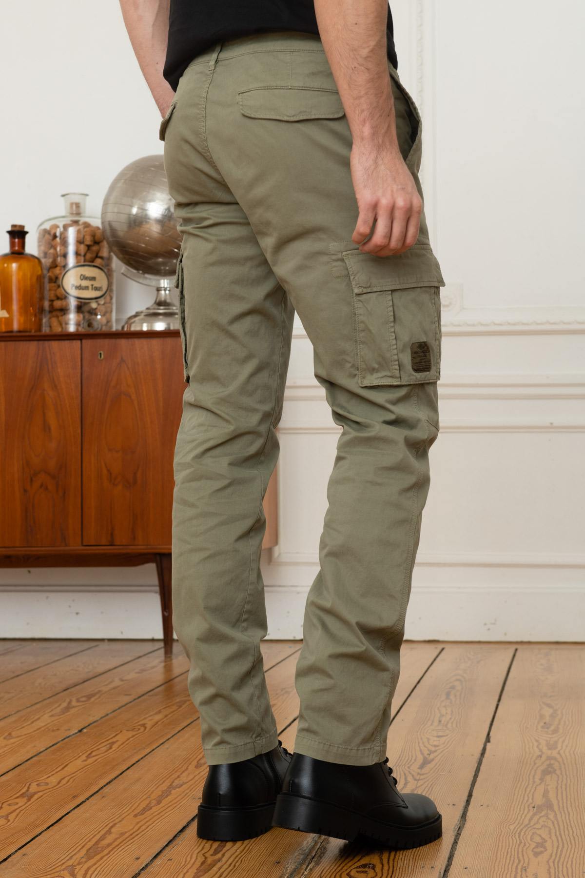 Green Aeronautica Embroidered Cargo Pants - Image n°4
