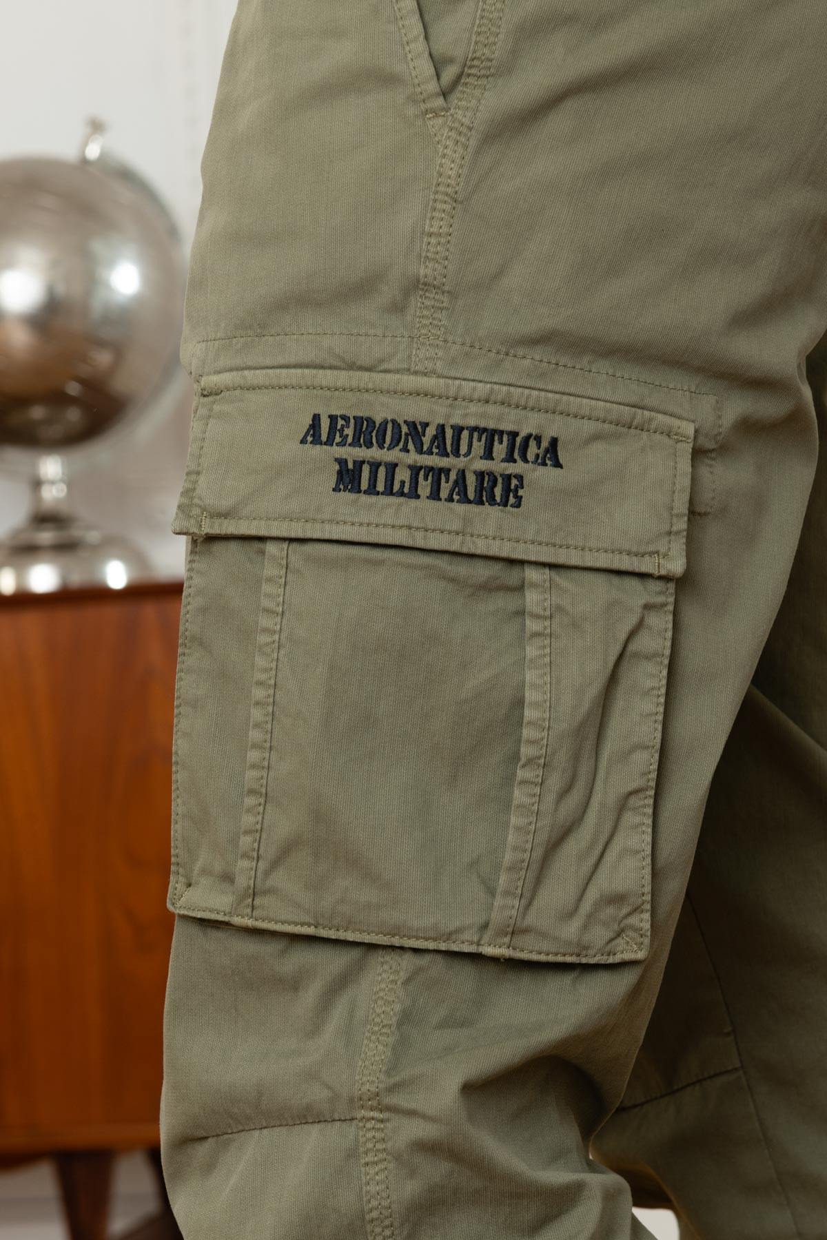 Green Aeronautica Embroidered Cargo Pants - Image n°6