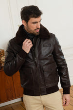 Brown Patrouille de France Pilot Jacket - Image n°1